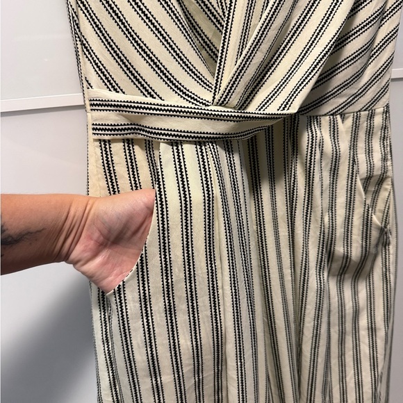 Japna Black and White Jumpsuit StripedDesign - Picture 4 of 5